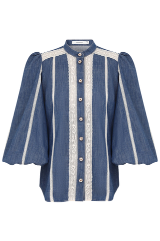 Awaken Denim Shirt | Railway Blue
