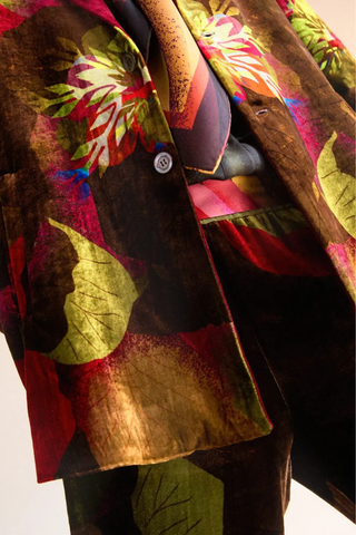 Kanada Velvet Jacket | Leaves