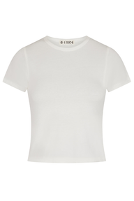 Short Sleeve Baby Tee | Ivory