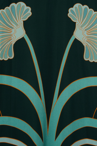 Magnifico Midi Dress | Blooming Tulip Placeé Dark Green
