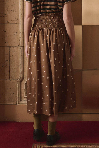 The Canary Skirt | Copper Bubble Dot