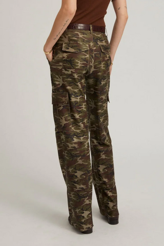 Suede Cargo Trousers | Camouflage