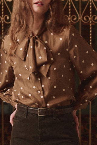 The Zenith Top | Copper Bubble Dot