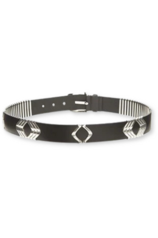 Tehora Belt | Black/Silver