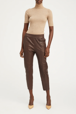 Short Sleeve Turtleneck | Camel