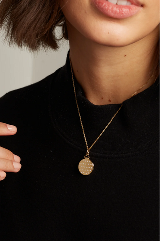 Classic 'Jane' Locket Necklace | Florentine Finish