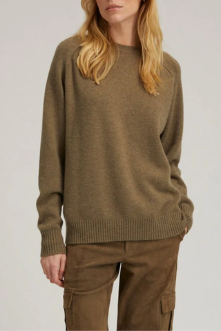 Cashmere Boyfriend Sweater | Olive