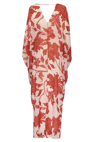 Cefalonia Dress | Red Florals