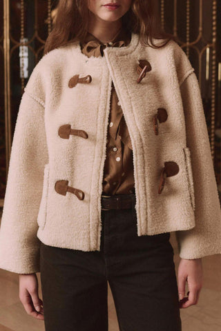 The Woodside Toggle Coat | Cream