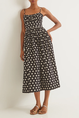Alba Midi Dress | Joelle Dot Black