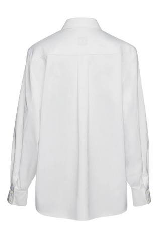 Oversized Cotton Shirt | White