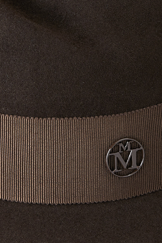 Virginie Felt Fedora | Dark Brown