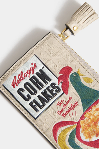Anya Brands Zip Card Case Cornflakes | Chalk