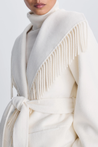 Rowen Fringe Jacket | Frost