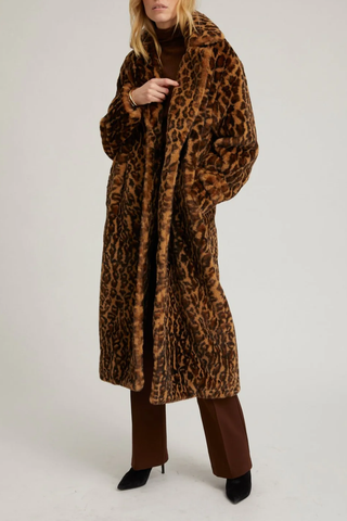 Faux Fur Coat | Leopard