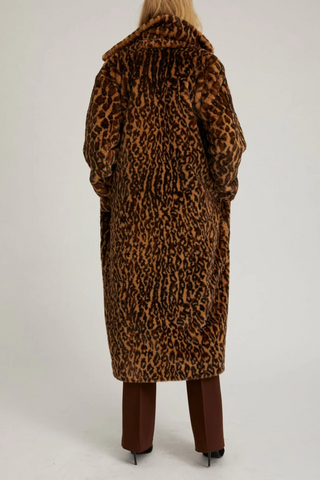 Faux Fur Coat | Leopard