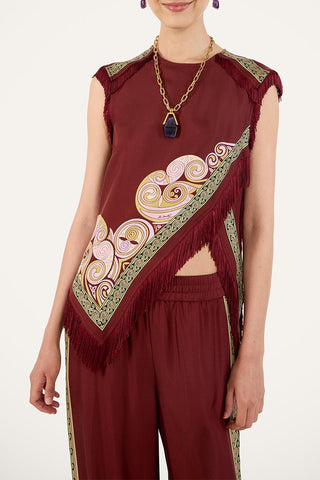 Scarf Top | Kells Swirl Placeé