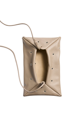 Origami Bag Mini | Tahini/Silver