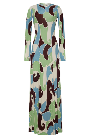 aspen maxi dress Cara Cara Aspen Dress M / Petal Wave Mint