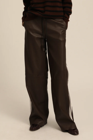 Baggy Leather Athletic Pants | Americano