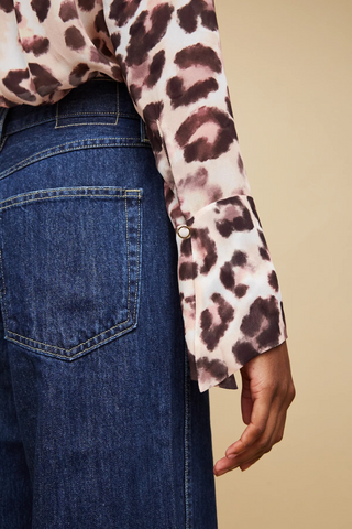 Sundance Top | Abstract Cheetah Ivory