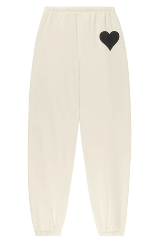 Heart Sweatpants | Vintage White