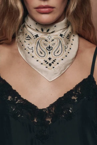 The Silk Bandana | Cream