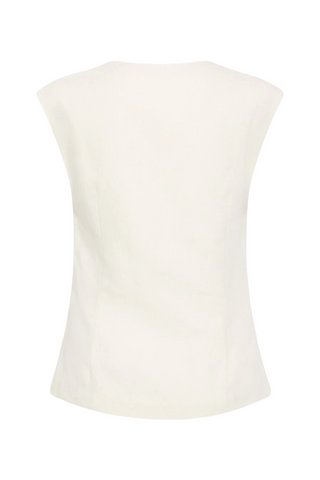 Minimal Tailored Vest | Ivory