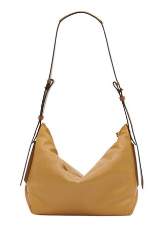 Leyden Leather Shoulder Bag | Golden Beige