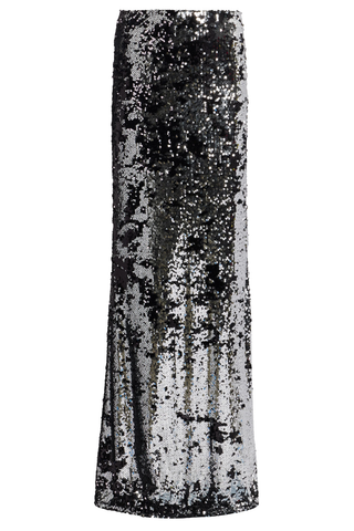 Zeta Sequin Skirt | Silver/Black