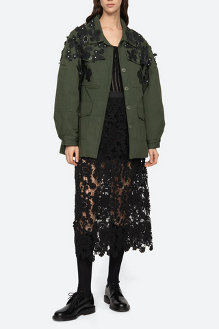 Sabine Embroidery Jacket | Forest