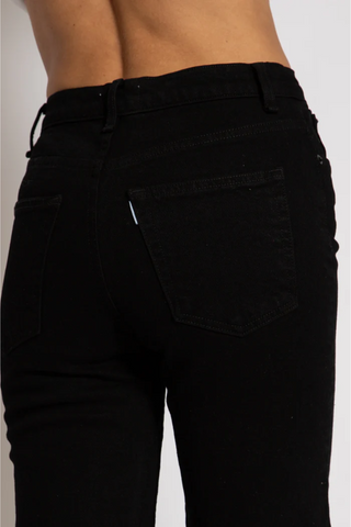 Slim Crop Jean | Black Resin