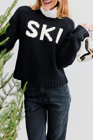 The Ski Sweater | Black/Cream