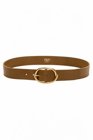 Wide Belt | Vintage Camel/Antique Light Gold