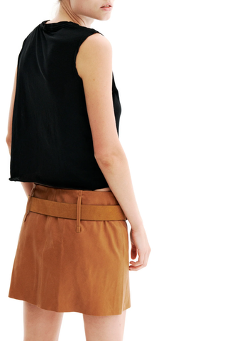 Tirza Mini Skirt | Maple Suede