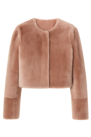 Lea Snap Front Reversible Jacket | Mauve