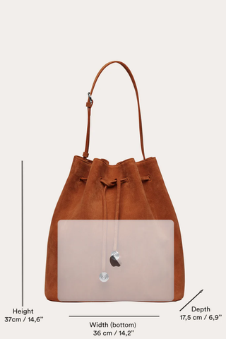 Charm Bucket Bag | Dark Brown
