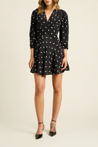 Paulina Dress | Black Polka Dots