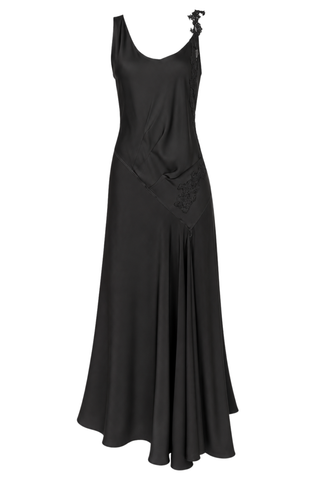 Lace Strap Dress | Black
