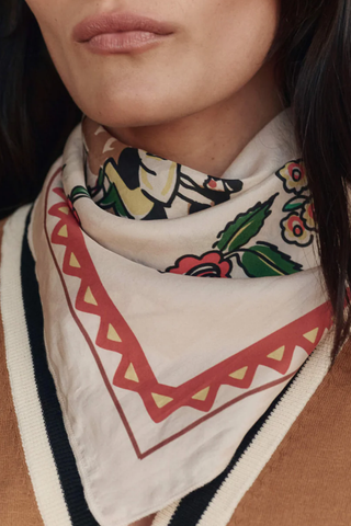 The Derby Silk Bandana | Cream