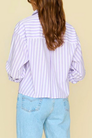 Morgan Shirt | Amethyst Stripe