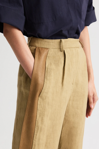 Slim A Pant with Lip Tux | Kelp / Ermine