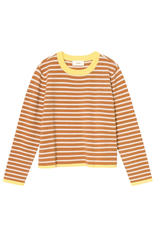 Maxwell Sweater | Camel Stripe