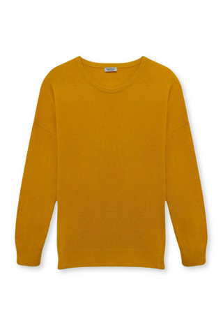 Calvine Boxy Crew Sweater | Ochre