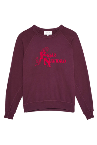 The College Sweatshirt Feliz Navidad Graphic | Mulled Wine