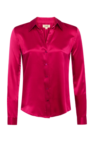 Tyler Silk Blouse | Ruby