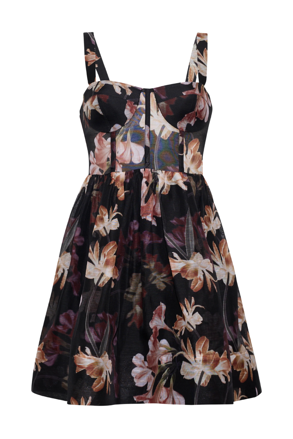 Mini Weekend Capsule Pheobe Mini Dress | Elysian Flora Black – Valentines Austin