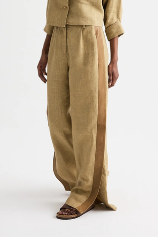 Slim A Pant with Lip Tux | Kelp / Ermine