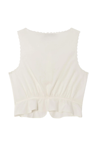Jerry Tank Blouse | Vintage White