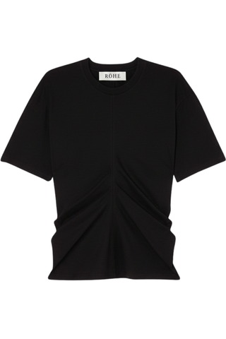 Draped T-Shirt | Black